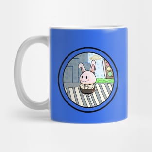 Rabbit Going to Work Mug